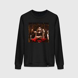 Свитшот хлопковый женский Алиса - Изгой, цвет: черный