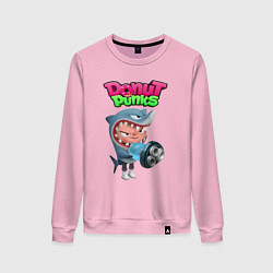 Свитшот хлопковый женский Немо, цвет: светло-розовый