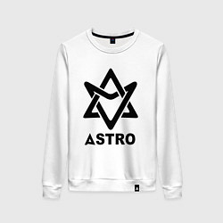 Женский свитшот Astro black logo