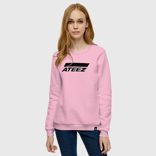 Женский свитшот Ateez big logo / Светло-розовый – фото 3