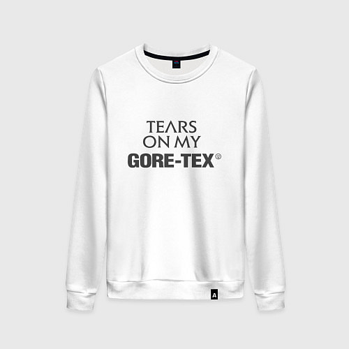 Женский свитшот Tears on my GORETEX / Белый – фото 1