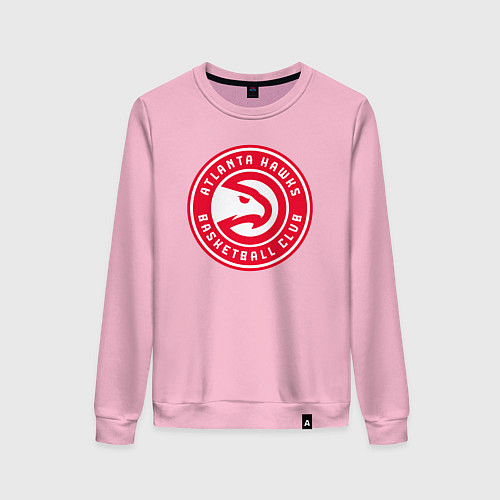 Женский свитшот Atlanta hawks basketball / Светло-розовый – фото 1