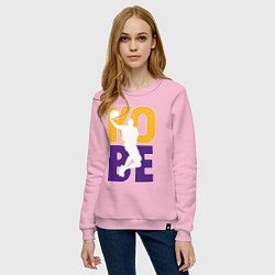 Свитшот хлопковый женский Kobe fly, цвет: светло-розовый — фото 2