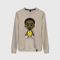 Свитшот хлопковый женский Little Kobe, цвет: миндальный