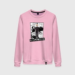 Женский свитшот Миюки Сироганэ на фоне манги