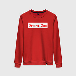 Свитшот хлопковый женский Divine Orb дроп в Path of Exile, цвет: красный
