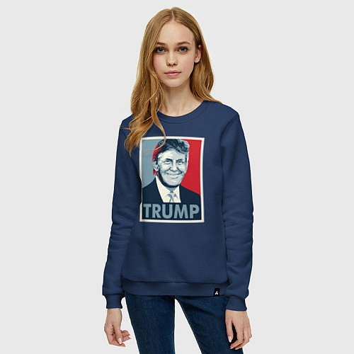 Женский свитшот Trump / Тёмно-синий – фото 3