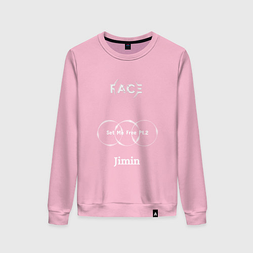 Женский свитшот JIMIN FACE Set Me Free / Светло-розовый – фото 1