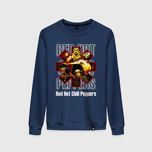 Женский свитшот RHCP rock / Тёмно-синий – фото 1