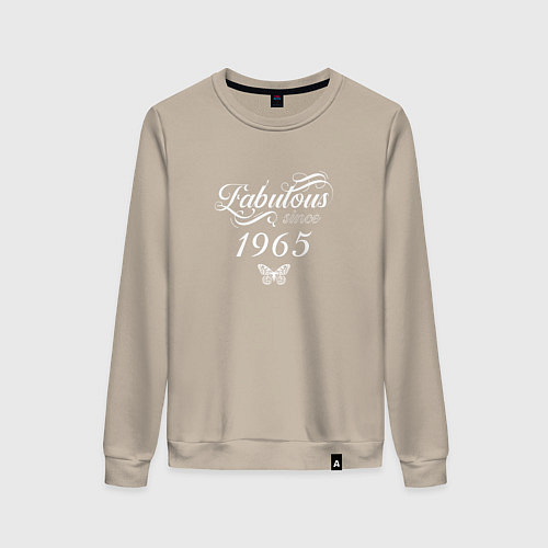 Женский свитшот Fabulous since 1965 / Миндальный – фото 1