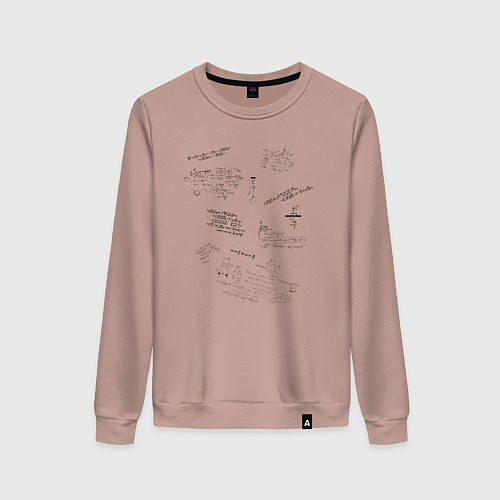 Женский свитшот Математик / Пыльно-розовый – фото 1