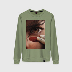 Женский свитшот Кариглазая девушка