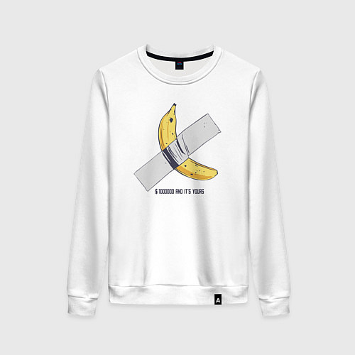 Женский свитшот 1000000 and its your banana / Белый – фото 1