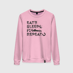 Женский свитшот Eat sleep F1