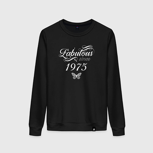 Женский свитшот Fabulous since 1975 / Черный – фото 1