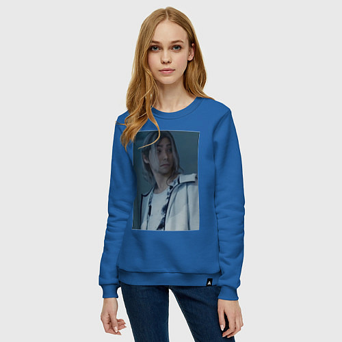 Женский свитшот Алиса в пограничье Чишия / Синий – фото 3
