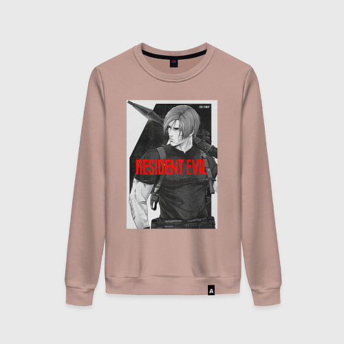 Женский свитшот Леон с базукой - Resident / Пыльно-розовый – фото 1
