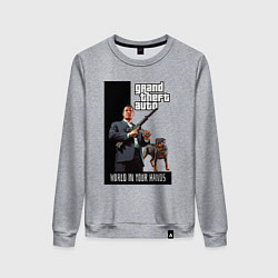 Свитшот хлопковый женский GTA Майкл де Санта, цвет: меланж