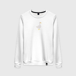 Женский свитшот Опасный гусь с ножом