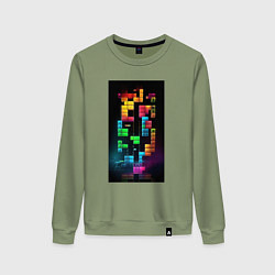 Женский свитшот Цветной тетрис