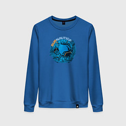 Свитшот хлопковый женский Subnautica море, цвет: синий