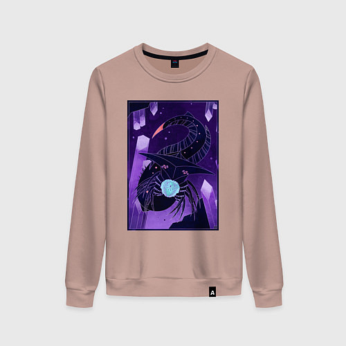 Женский свитшот Subnautica подводный монстр / Пыльно-розовый – фото 1