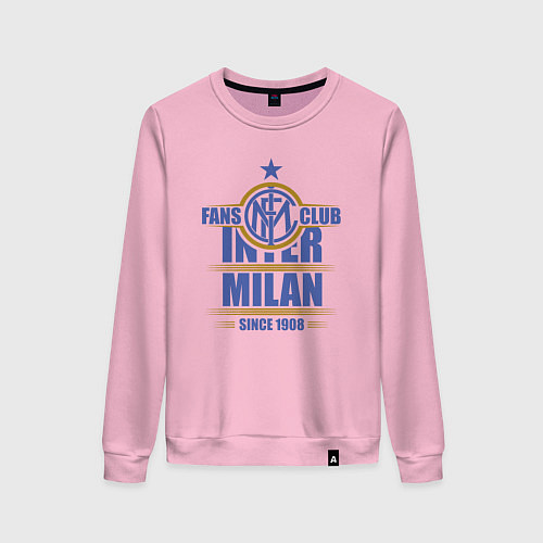 Женский свитшот Inter Milan fans club / Светло-розовый – фото 1