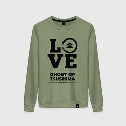 Женский свитшот Ghost of Tsushima love classic