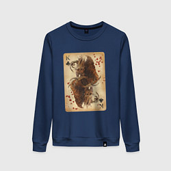 Свитшот хлопковый женский Fable III Хозяин Теней, король крести, цвет: тёмно-синий