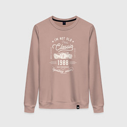 Свитшот хлопковый женский Я классический 1988, цвет: пыльно-розовый