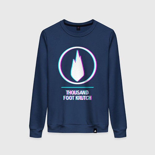 Женский свитшот Thousand Foot Krutch glitch rock / Тёмно-синий – фото 1