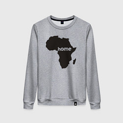 Свитшот хлопковый женский Africa home, цвет: меланж