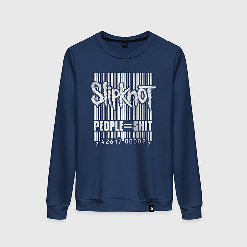 Женский свитшот Slipknot bar code / Тёмно-синий – фото 1
