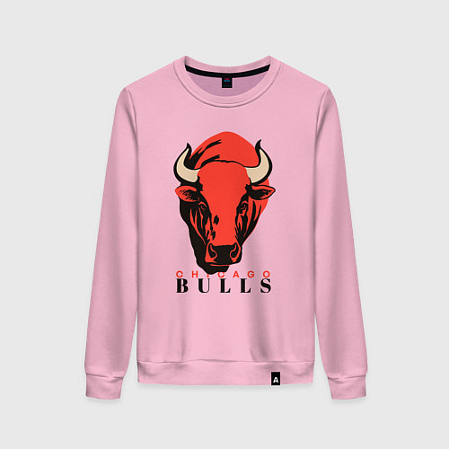 Женский свитшот Chicago bull / Светло-розовый – фото 1