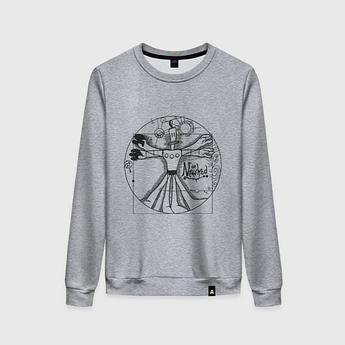 Женский свитшот Витрувианский Неверь в худо / Меланж – фото 1
