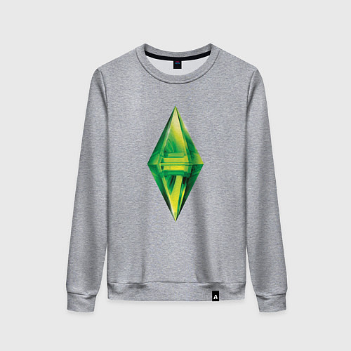 Женский свитшот Знак персонажа Симс / Меланж – фото 1