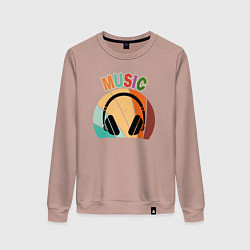 Женский свитшот Music phones