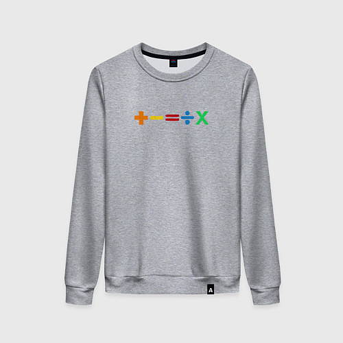 Женский свитшот Математические логотипы Эда Ширана / Меланж – фото 1