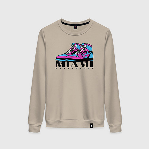 Женский свитшот Basketball Miami / Миндальный – фото 1