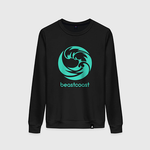 Женский свитшот Beastcoast logo / Черный – фото 1