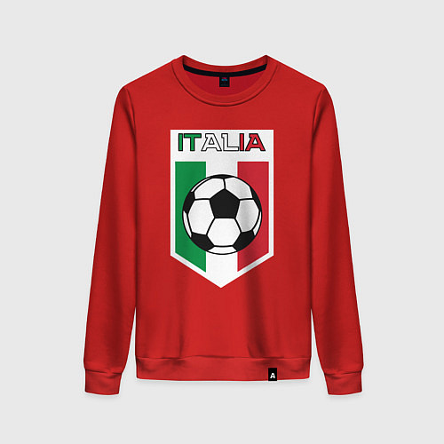 Женский свитшот Футбол Италии / Красный – фото 1