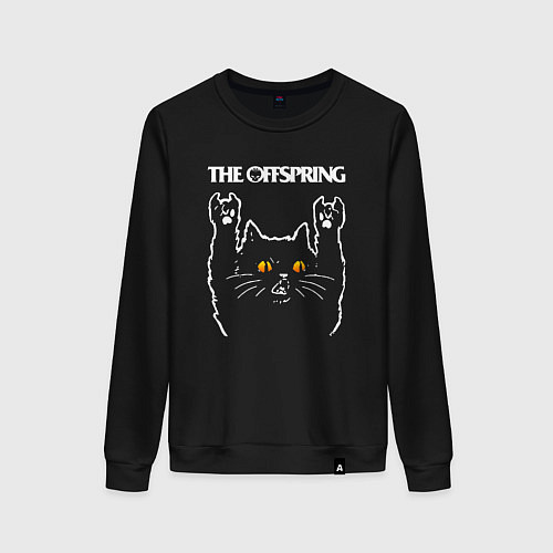 Женский свитшот The Offspring rock cat / Черный – фото 1