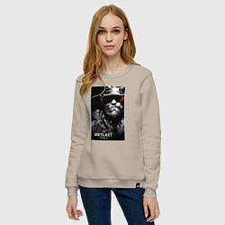 Свитшот хлопковый женский The Outlast Trials Лиланд Койл, цвет: миндальный — фото 2