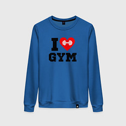 Женский свитшот I love gym