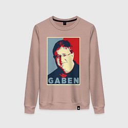 Свитшот хлопковый женский Gaben, цвет: пыльно-розовый