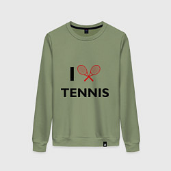 Женский свитшот I Love Tennis