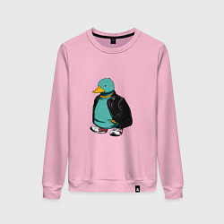 Женский свитшот Уточка в курточке