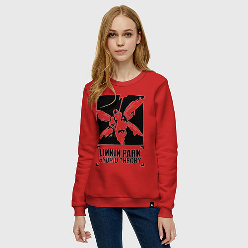 Женский свитшот LP Hybrid Theory / Красный – фото 3