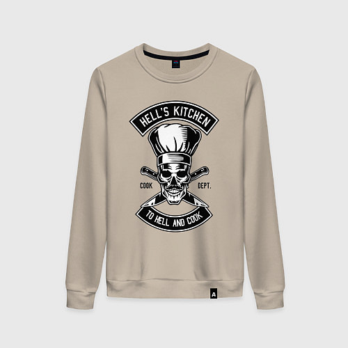 Женский свитшот Hells kitchen / Миндальный – фото 1