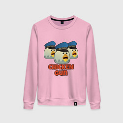 Женский свитшот Chicken Gun команда синие